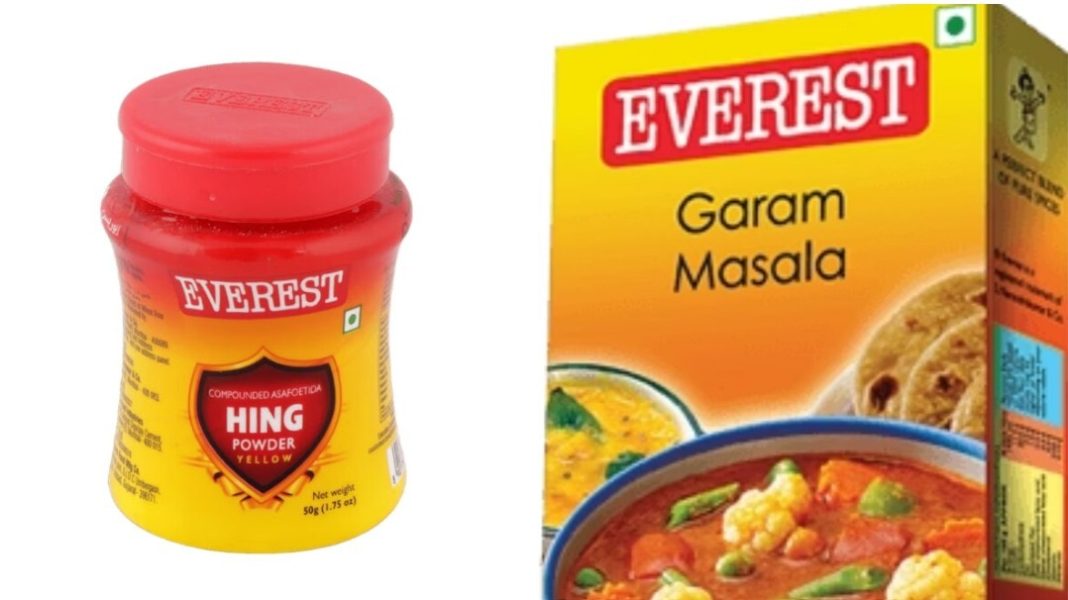 FSSAI prohibits Everest and LG hing after samples fail quality tests Everest hing powder and garam masala packs. Photo: India Today