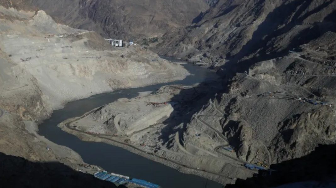 A river and hydropower works in a Himalayan gorge. Reuters file photo via India Today.
