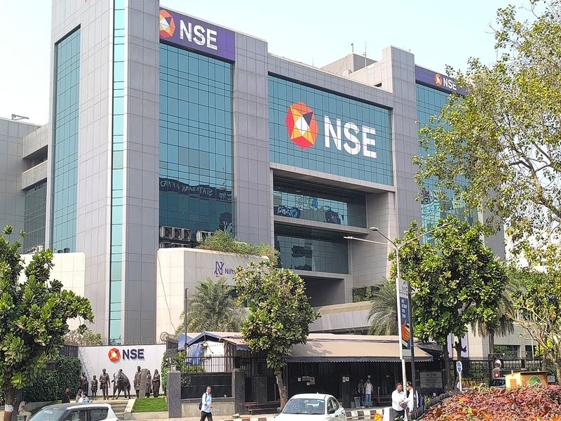The National Stock Exchange building in Mumbai. ANI via The Tribune.
