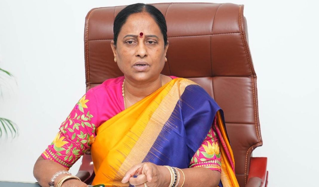 Telangana minister Konda Surekha. Photo via Telangana Today