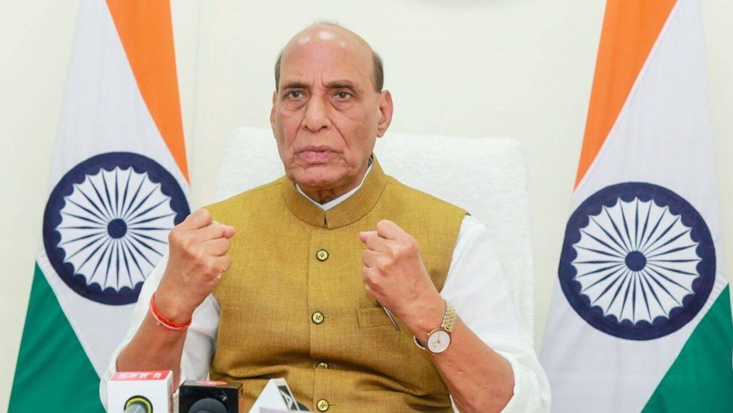 DAC clears Rs 1.10 lakh crore in defence purchases, 98% from Indian industry Defence minister Rajnath Singh. Photo: PTI, via The Times of India